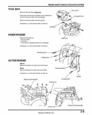 2000-2003 Honda TRX350 Rancher factory service manual, Page 45