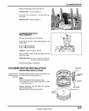 2000-2003 Honda TRX350 Rancher factory service manual, Page 129