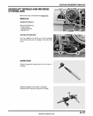 2000-2003 Honda TRX350 Rancher factory service manual, Page 149