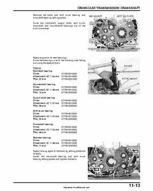 2000-2003 Honda TRX350 Rancher factory service manual, Page 179