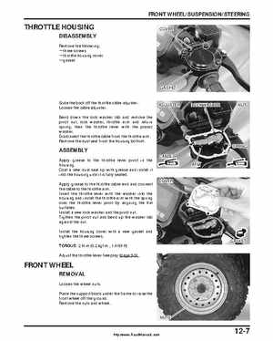 2000-2003 Honda TRX350 Rancher factory service manual, Page 191