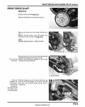2000-2003 Honda TRX350 Rancher factory service manual, Page 243
