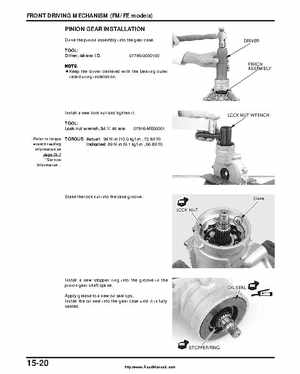 2000-2003 Honda TRX350 Rancher factory service manual, Page 260