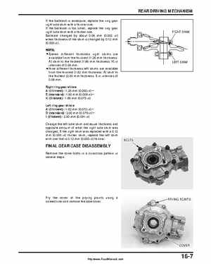 2000-2003 Honda TRX350 Rancher factory service manual, Page 273