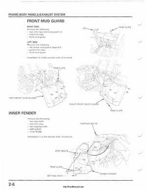 2001-2003 Honda TRX500FA Factory Service Manual, Page 44