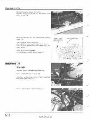 2001-2003 Honda TRX500FA Factory Service Manual, Page 116