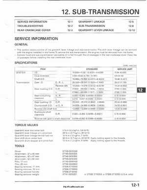 2001-2003 Honda TRX500FA Factory Service Manual, Page 183