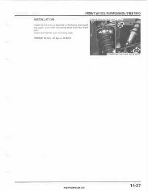 2001-2003 Honda TRX500FA Factory Service Manual, Page 241