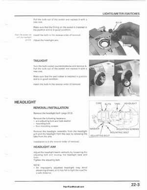 2001-2003 Honda TRX500FA Factory Service Manual, Page 349