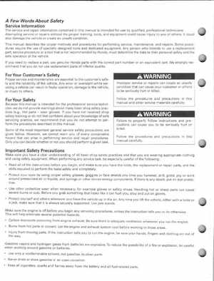 2001-2005 Honda TRX250EX Sportrax TRX250EX Factory Service Manual, Page 2