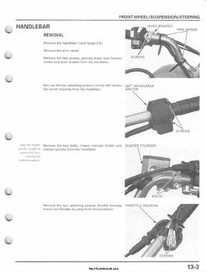 2001-2005 Honda TRX250EX Sportrax TRX250EX Factory Service Manual, Page 181