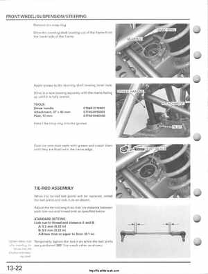 2001-2005 Honda TRX250EX Sportrax TRX250EX Factory Service Manual, Page 200