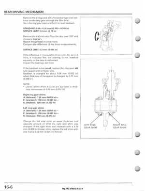 2001-2005 Honda TRX250EX Sportrax TRX250EX Factory Service Manual, Page 246