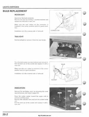 2001-2005 Honda TRX250EX Sportrax TRX250EX Factory Service Manual, Page 292