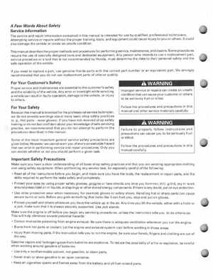 2001-2006 Honda TRX 300EX Sportrax 300EX Factory Service Manual, Page 2
