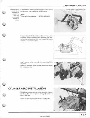 2001-2006 Honda TRX 300EX Sportrax 300EX Factory Service Manual, Page 121