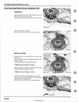 2001-2006 Honda TRX 300EX Sportrax 300EX Factory Service Manual, Page 168