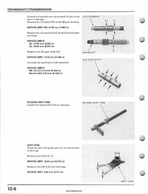 2001-2006 Honda TRX 300EX Sportrax 300EX Factory Service Manual, Page 182