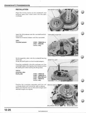 2001-2006 Honda TRX 300EX Sportrax 300EX Factory Service Manual, Page 196
