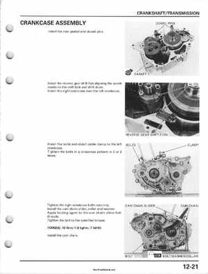 2001-2006 Honda TRX 300EX Sportrax 300EX Factory Service Manual, Page 197