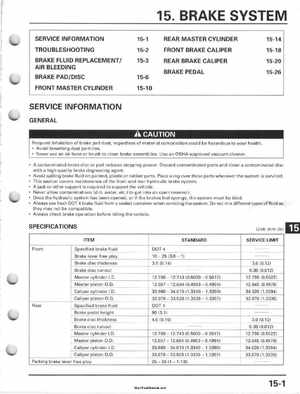 2001-2006 Honda TRX 300EX Sportrax 300EX Factory Service Manual, Page 253
