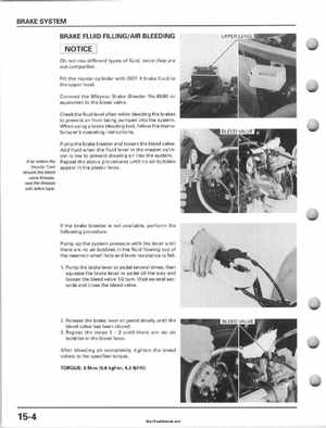 2001-2006 Honda TRX 300EX Sportrax 300EX Factory Service Manual, Page 256