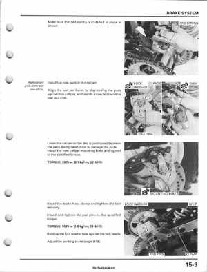 2001-2006 Honda TRX 300EX Sportrax 300EX Factory Service Manual, Page 261