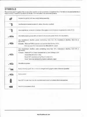 2003 Honda ATV TRX650FA Rincon Factory Service Manual, Page 4
