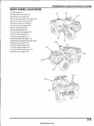 2003 Honda ATV TRX650FA Rincon Factory Service Manual, Page 43