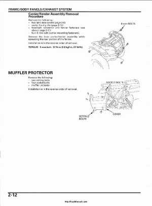 2003 Honda ATV TRX650FA Rincon Factory Service Manual, Page 52