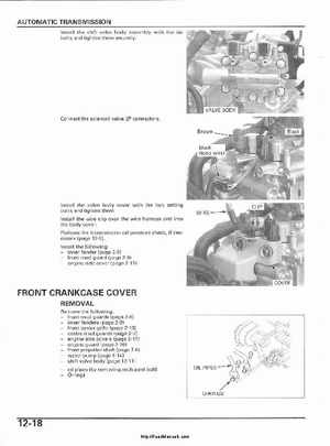 2003 Honda ATV TRX650FA Rincon Factory Service Manual, Page 229