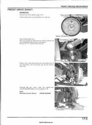 2003 Honda ATV TRX650FA Rincon Factory Service Manual, Page 351