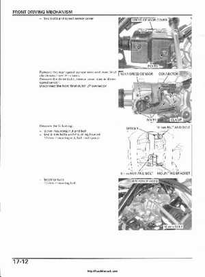 2003 Honda ATV TRX650FA Rincon Factory Service Manual, Page 358