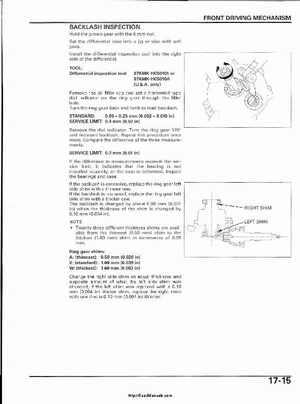 2003 Honda ATV TRX650FA Rincon Factory Service Manual, Page 361