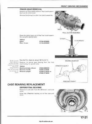 2003 Honda ATV TRX650FA Rincon Factory Service Manual, Page 367