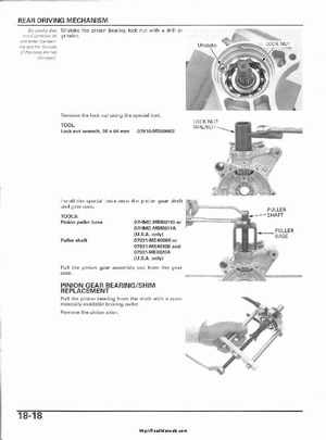 2003 Honda ATV TRX650FA Rincon Factory Service Manual, Page 395