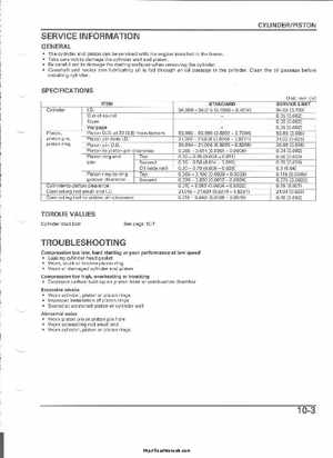 2004-2005 Honda TRX450R Factory Sevice Manual, Page 164