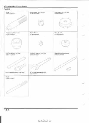 2004-2005 Honda TRX450R Factory Sevice Manual, Page 254
