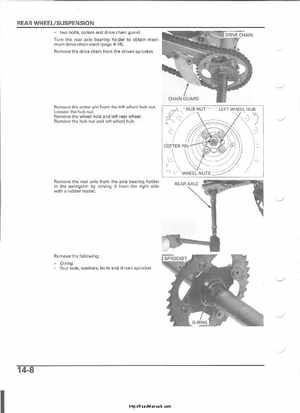 2004-2005 Honda TRX450R Factory Sevice Manual, Page 258