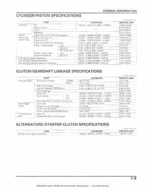 2004-2006 Honda FourTrax Rancher TRX350TE/TM/FE/FM Service Manual, Page 12