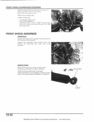 2004-2006 Honda FourTrax Rancher TRX350TE/TM/FE/FM Service Manual, Page 250