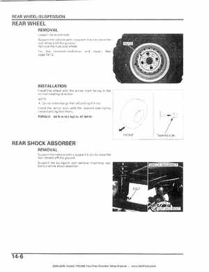 2004-2006 Honda FourTrax Rancher TRX350TE/TM/FE/FM Service Manual, Page 257