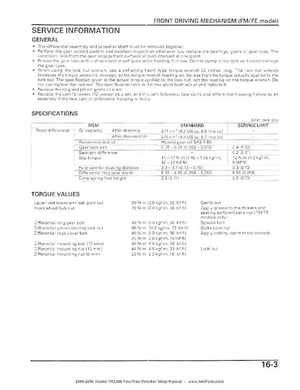 2004-2006 Honda FourTrax Rancher TRX350TE/TM/FE/FM Service Manual, Page 289