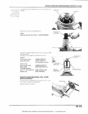 2004-2006 Honda FourTrax Rancher TRX350TE/TM/FE/FM Service Manual, Page 309