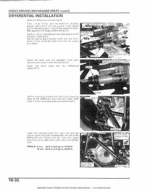 2004-2006 Honda FourTrax Rancher TRX350TE/TM/FE/FM Service Manual, Page 318