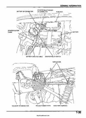 2005-2006 Honda ATV TRX500FE/FM/TM FourTrax Foreman Factory Service Manual, Page 39
