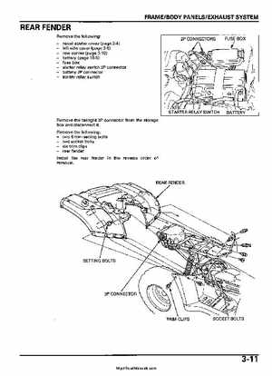 2005-2006 Honda ATV TRX500FE/FM/TM FourTrax Foreman Factory Service Manual, Page 56