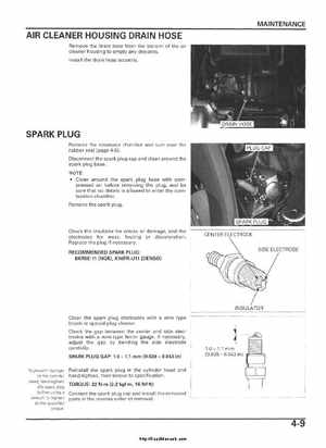 2005-2006 Honda ATV TRX500FE/FM/TM FourTrax Foreman Factory Service Manual, Page 69