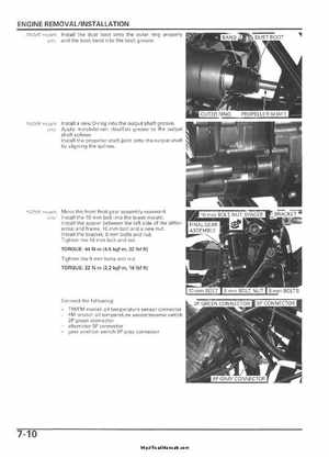 2005-2006 Honda ATV TRX500FE/FM/TM FourTrax Foreman Factory Service Manual, Page 124