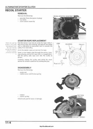 2005-2006 Honda ATV TRX500FE/FM/TM FourTrax Foreman Factory Service Manual, Page 189